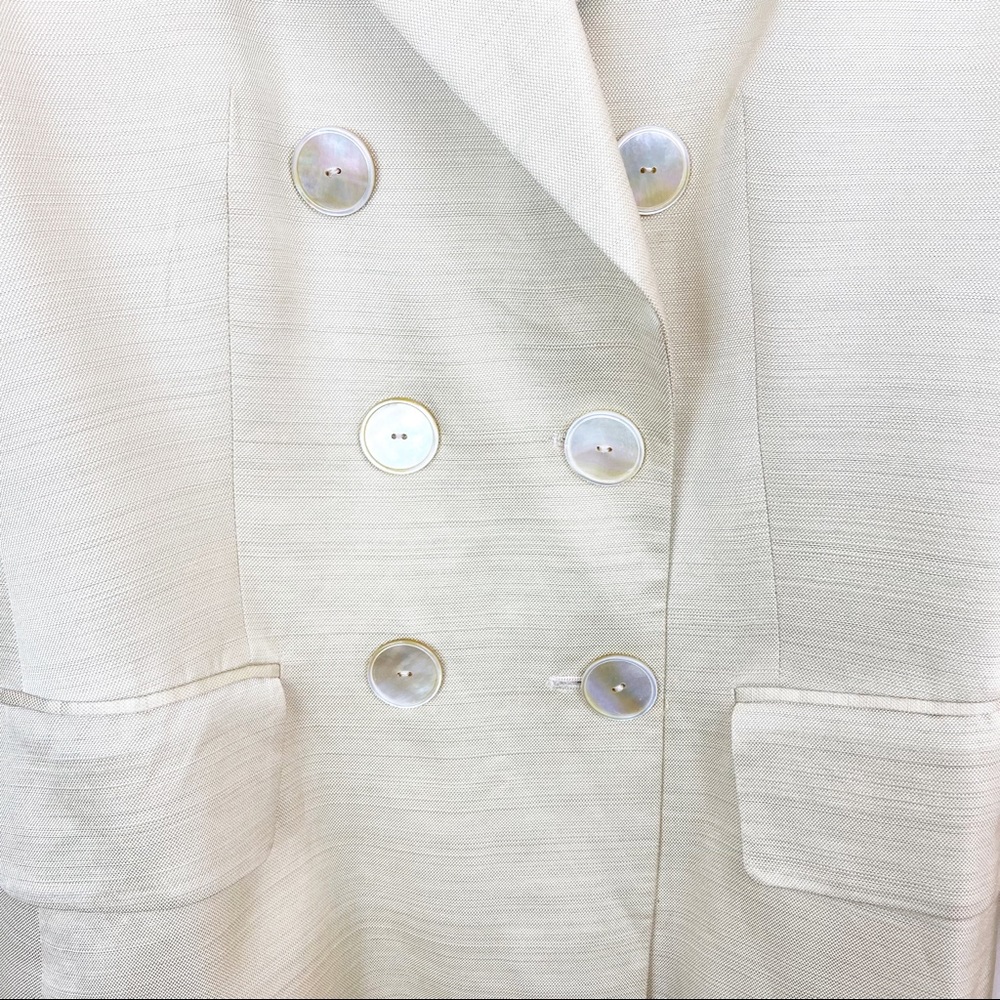 Massimo Dutti | Structured Cream Double Breasted … - image 4